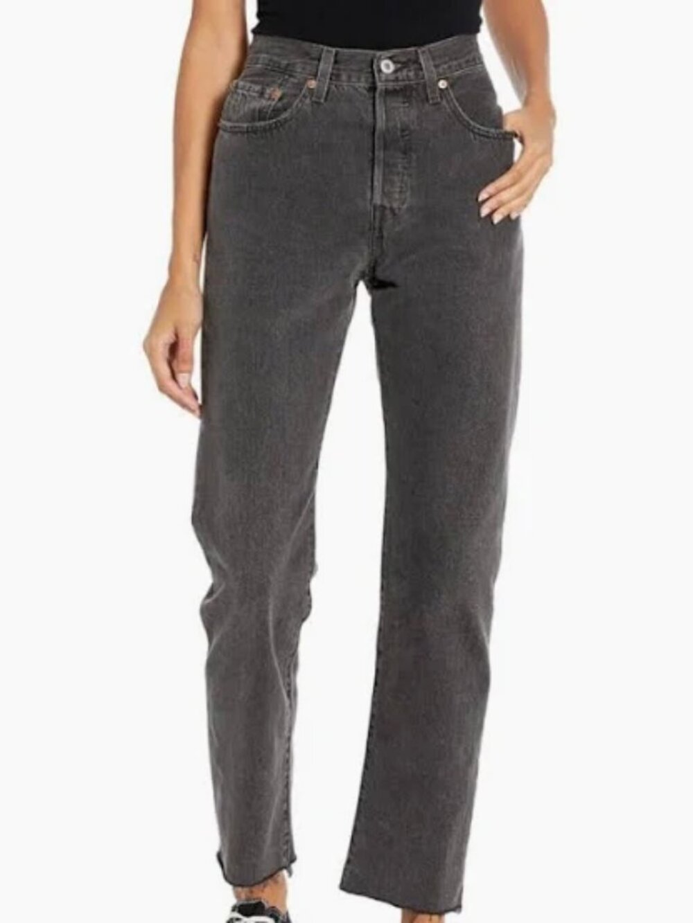 Levis High Rise Charcoal Black
